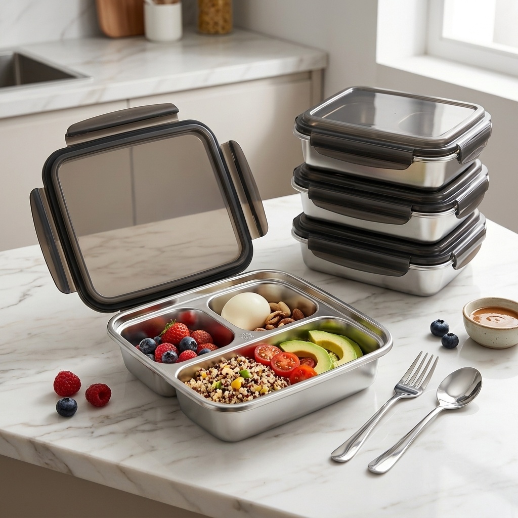 Meal Prep Lunch Boxes - Large Capacity Lunch Container With Lid