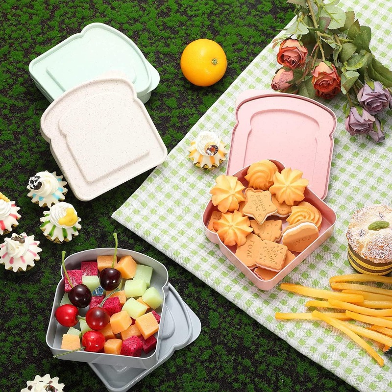 1/4pcs Sandwich Container Lunc - Meal Prep Lunch Boxes 评论和价格