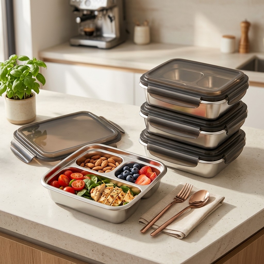 Large Capacity Lunch Container - Meal Prep Lunch Boxes 评论和价格