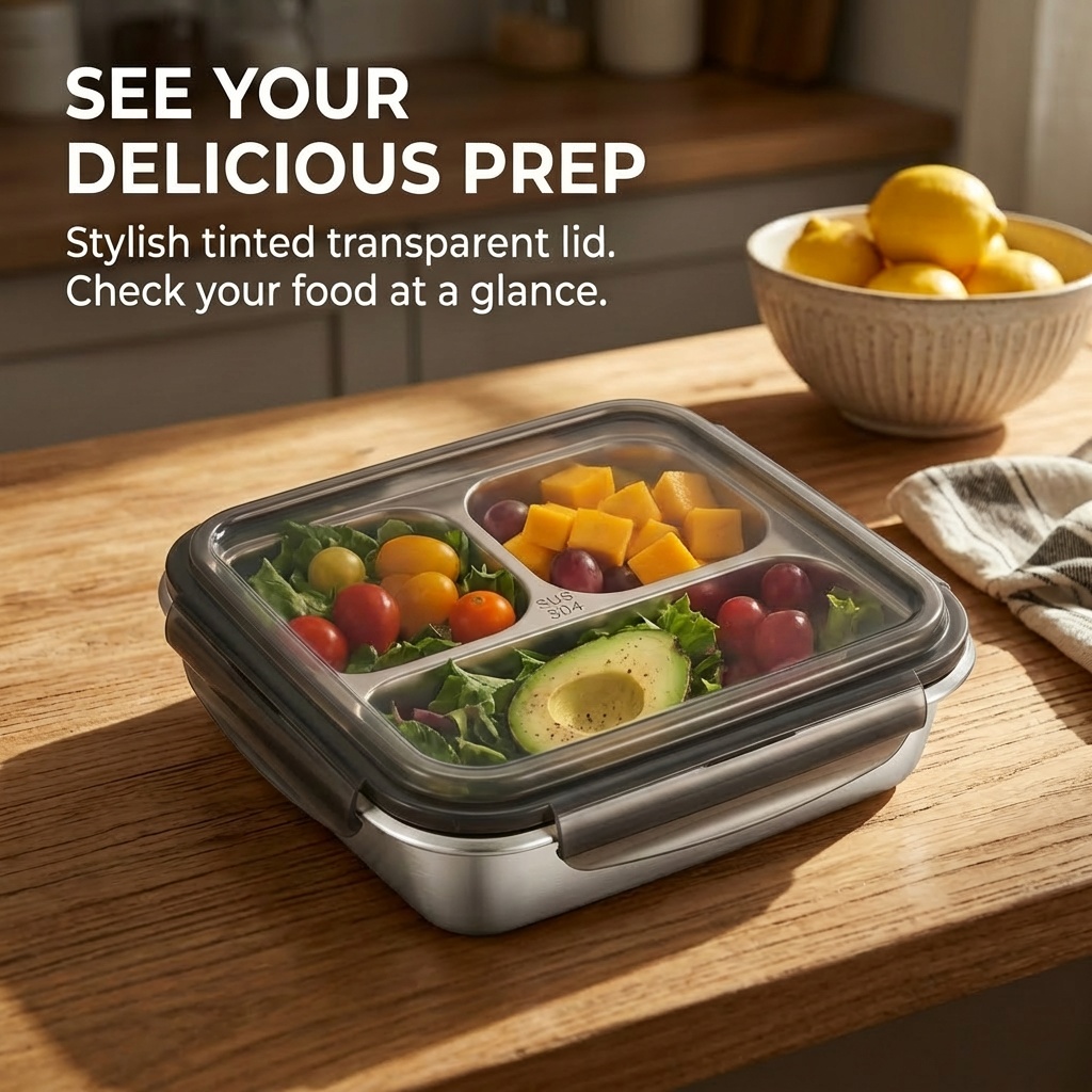 Large Capacity Lunch Container - Meal Prep Lunch Boxes 评论和价格