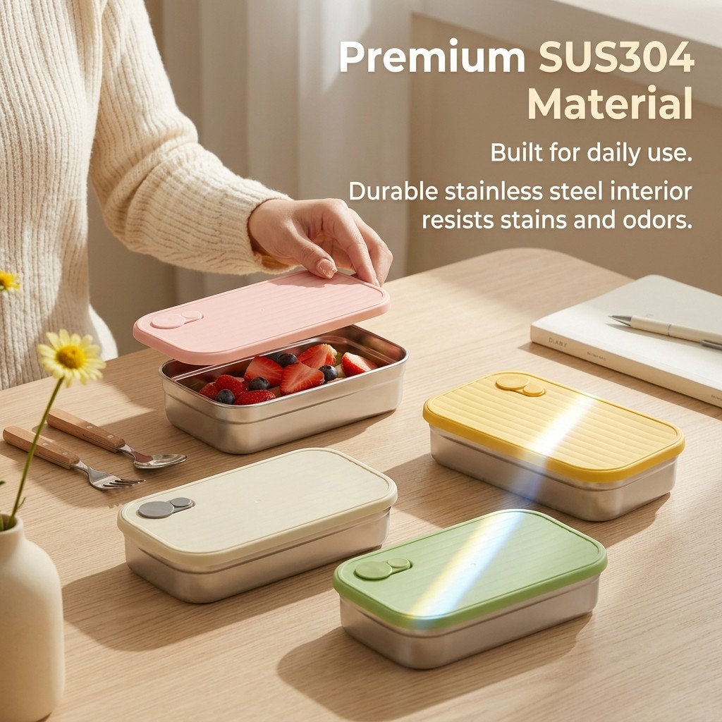Stainless Steel Bento Box Meta - Meal Prep Lunch Boxes 评论和价格