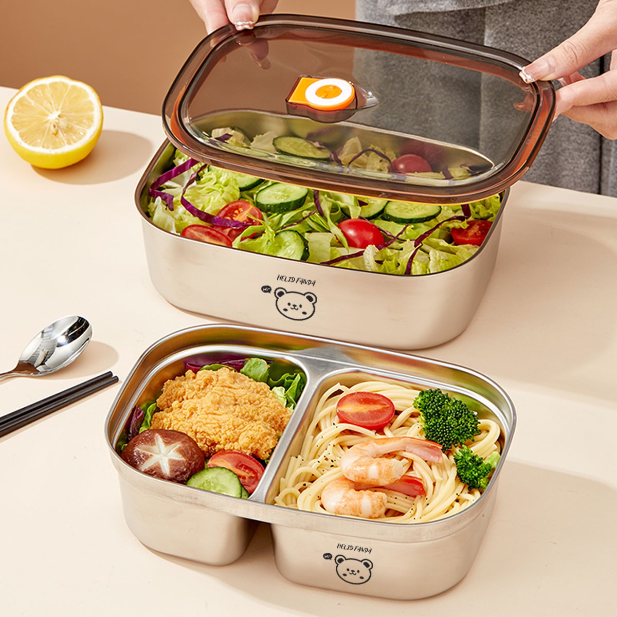 Portable 304 Stainless Steel B - Meal Prep Lunch Boxes 评论和价格