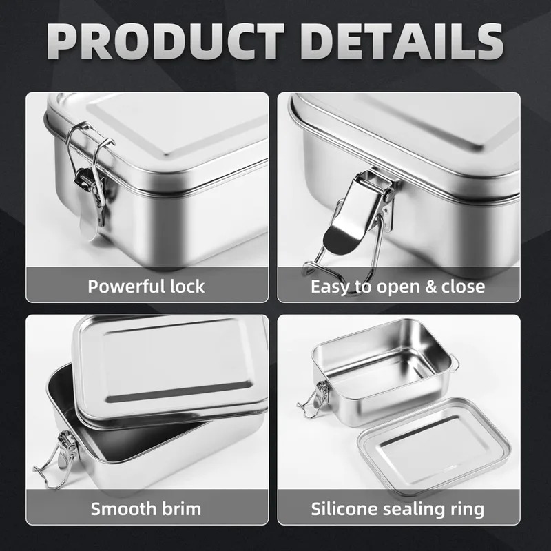 304 Stainless Steel 1200/2400m - Meal Prep Lunch Boxes 评论和价格