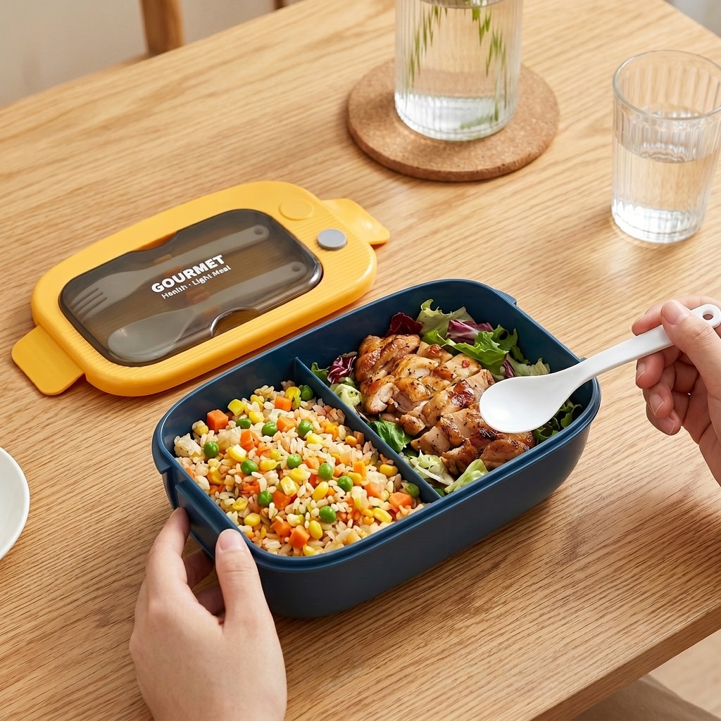 Microwavable Plastic Bento Box - Meal Prep Lunch Boxes 评论和价格