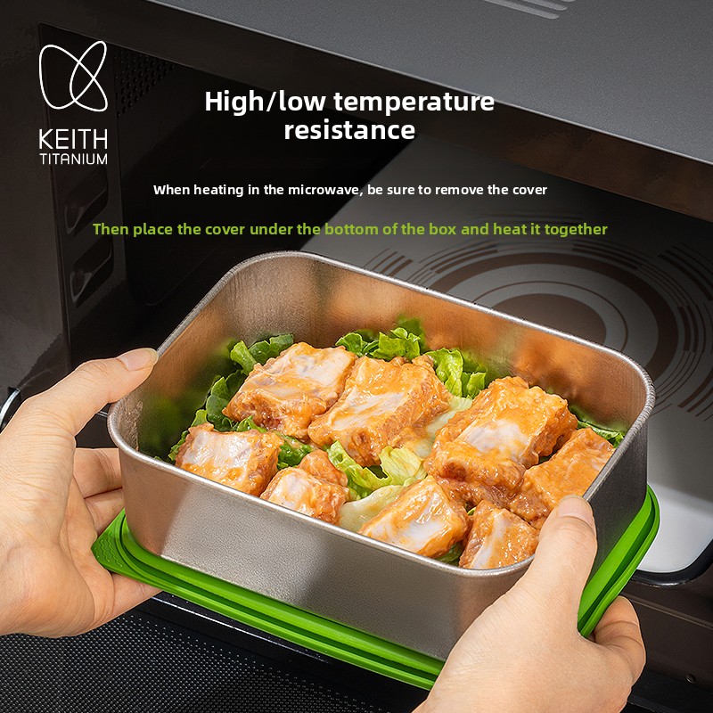 800ml Pure Titanium Lunch Box  - Meal Prep No Microwave 评论和价格