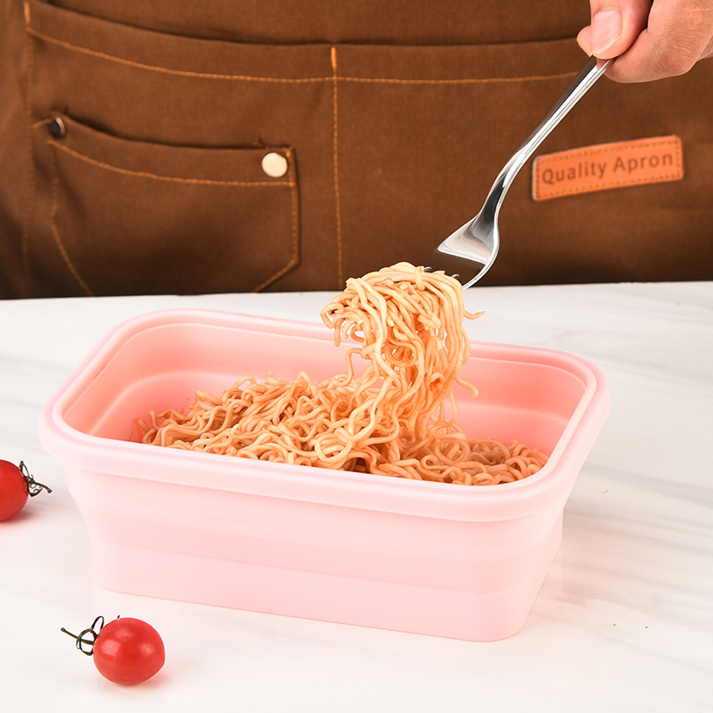 4Pcs Foldable Silicone Lunch B - Meal Prep No Microwave 评论和价格