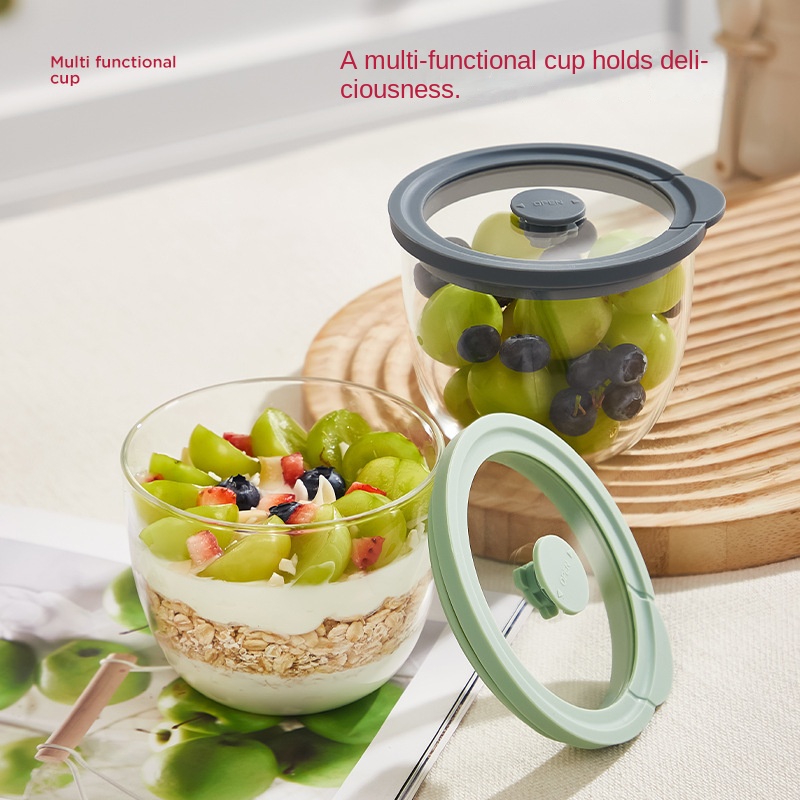 Glass Overnight Oats Container - Meal Prep Yogurt Parfait 评论和价格